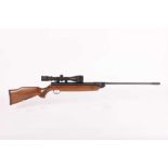 .22 Weihrauch HW 80 break barrel air rifle, barrel screw-cut for moderator, fitted 3-9 x 40AO