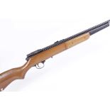 .177 Crosman Model 147 pump up air rifle, sighted barrel with maker's name and Fairport, NY, USA,