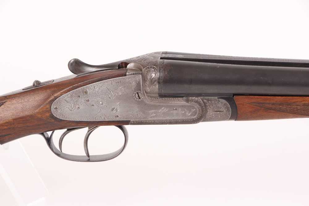 Ⓕ (S2) 12 bore Spanish sidelock non ejector Julian Arana, 28 ins barrels, ½ & full, broad rib, - Image 3 of 12