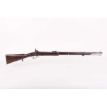 (S58) .577 Enfield Pattern 1856 Percussion Rifle, 33 ins two band full stocked barrel, London