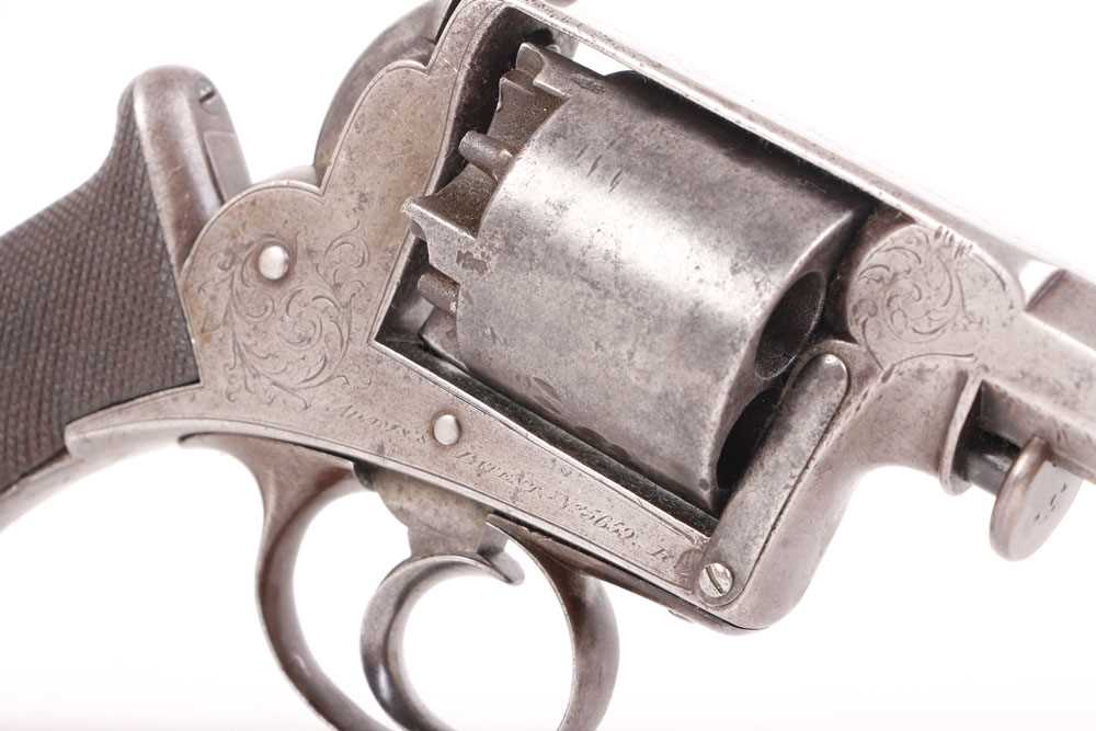 (S58) 32 bore Adams Patent Self Cocking Model 1851 Percussion Revolver, 5¼ ins octagonal barrel with - Image 6 of 11