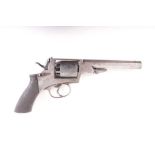 (S58) .450 Reeves Patent Closed Frame Double Action Revolver, c.1860, 6¼ ins octagonal barrel with