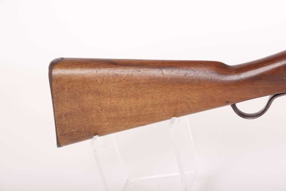 (S58) .577-450 Martini-Henry two-band rifle, 33 ins fullstocked barrel (good bore) with blade and - Image 2 of 13