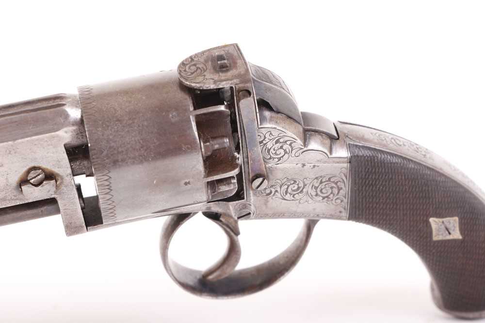 (S58) .400 Webley Bentley Wedge frame Percussion Revolver, 4½ ins octagonal barrel with engraved - Image 23 of 26