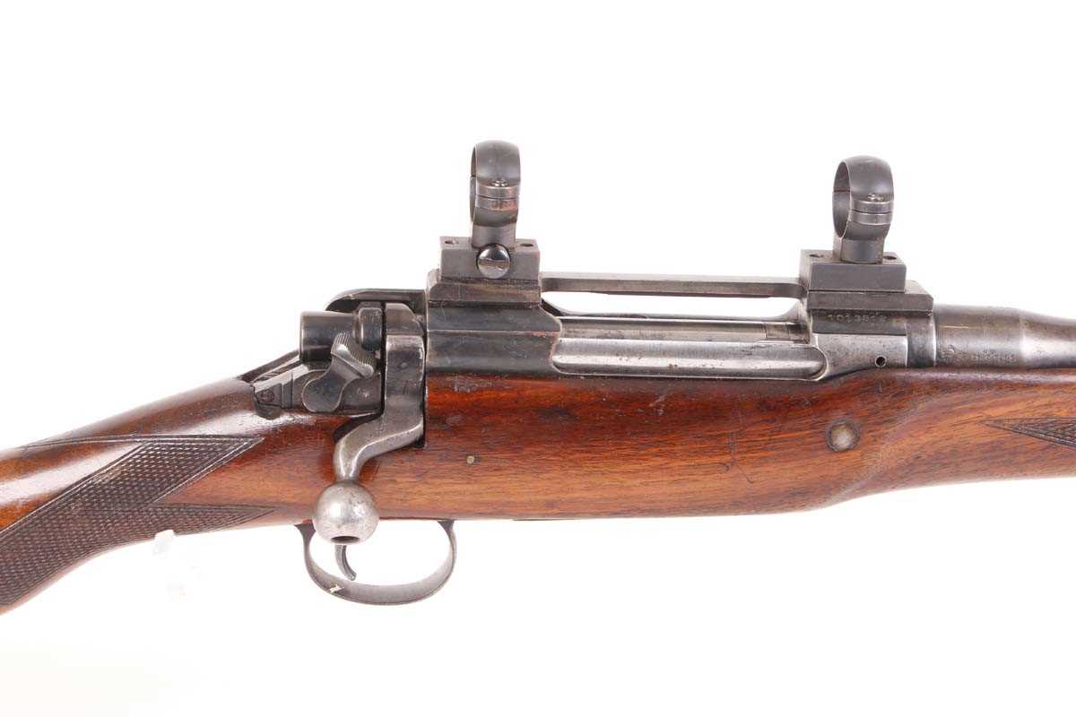 Ⓕ (S1) .30-06 Cogswell & Harrison bolt action stalking rifle, 26 ins barrel with raised blade and - Image 2 of 6
