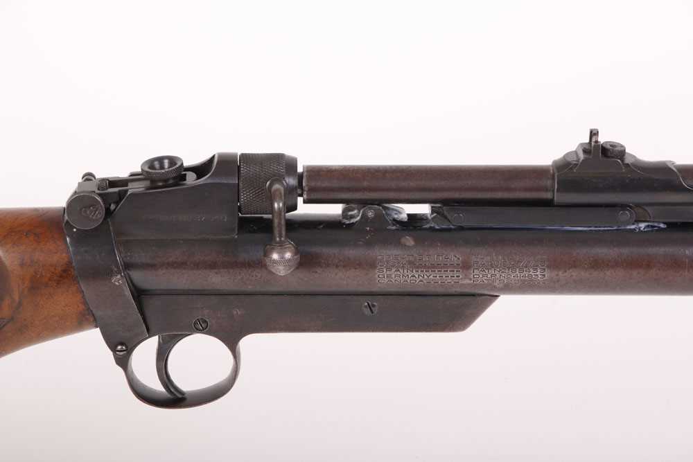 .177 Webley Service MkII air rifle, blade and notch sights, folding aperture rear sight, bolt - Image 4 of 13