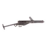 9mm Sten MC MkIII sub-machine gun, detachable shoulder stock, stick magazine, no. 58391 -