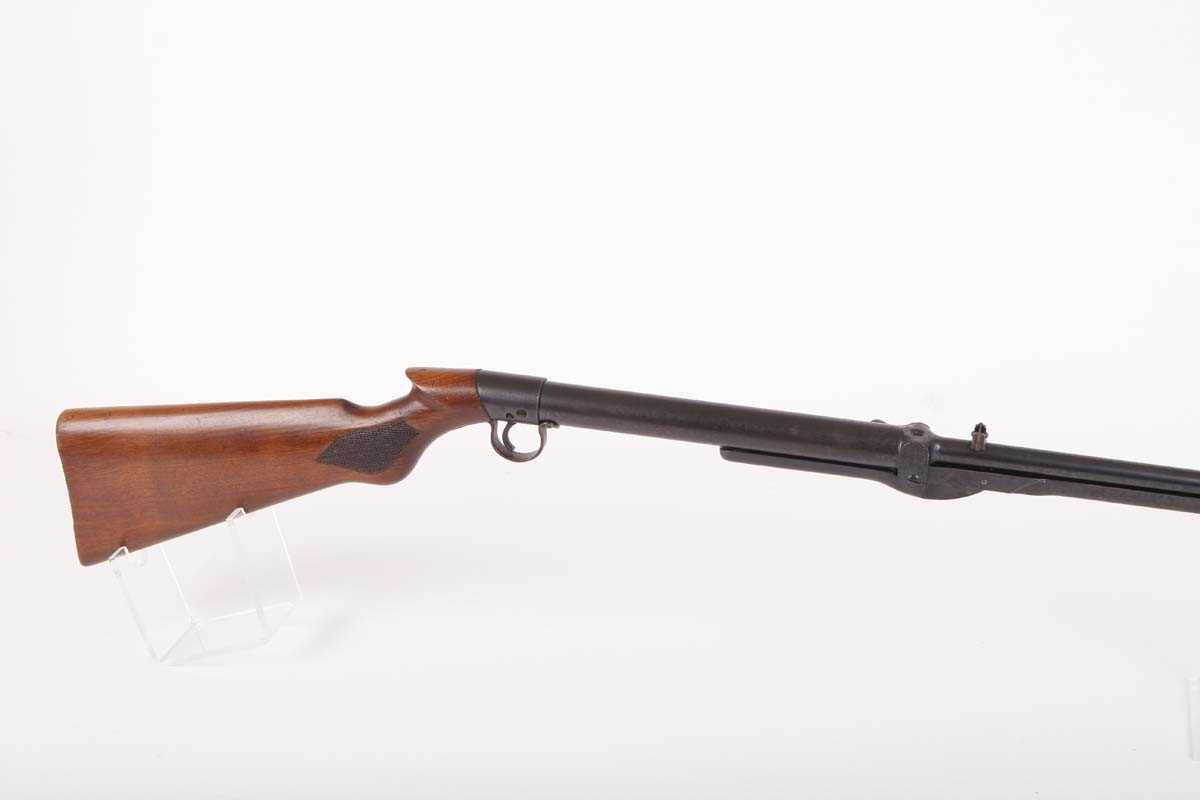 ~Cat Amendment~.22 pre-war (1921) BSA Standard 'Long Tom' air rifle, open sights, tap loading, no. - Image 6 of 9