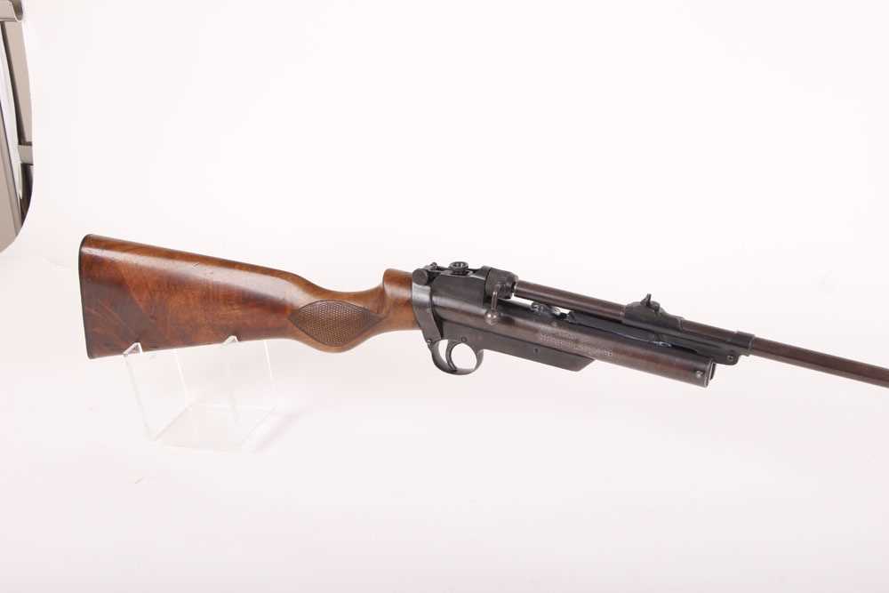 .177 Webley Service MkII air rifle, blade and notch sights, folding aperture rear sight, bolt - Image 7 of 13