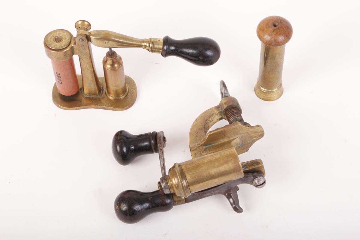 Brass bench roll turn over machine, brass table top capper decapper and brass wad rammer - Image 2 of 2