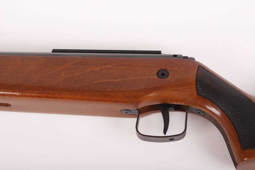 .177 Original Mod. 50 under lever air rifle, hooded blade foresight, adjustable rear sight, scope - Image 9 of 10