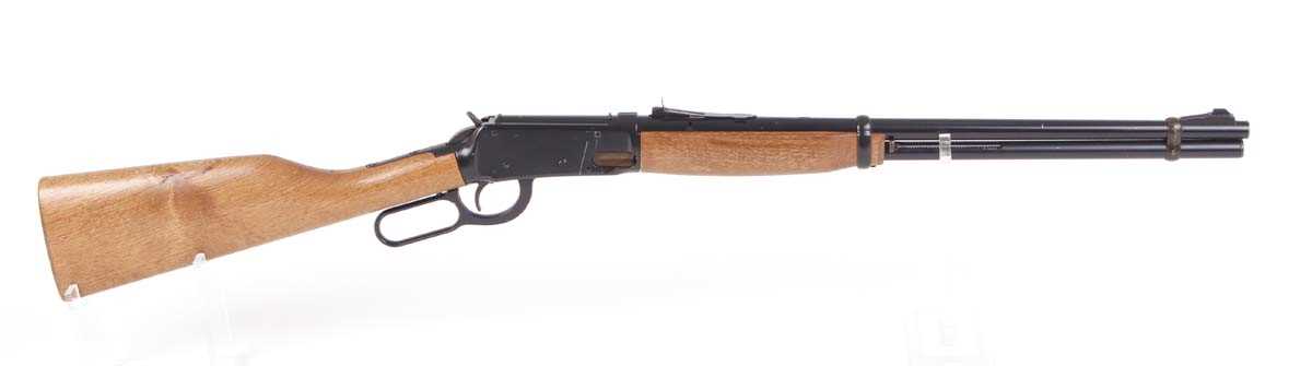 .177 (BB) Daisy 1984 'Woodstock' lever action air rifle, open sights, straight stock with saddle