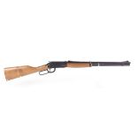 .177 (BB) Daisy 1984 'Woodstock' lever action air rifle, open sights, straight stock with saddle