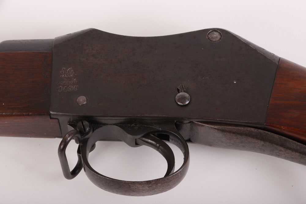 (S58) .577-450 Martini-Henry two-band rifle, 33 ins fullstocked barrel (good bore) with blade and - Image 10 of 13