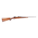 Ⓕ (S1) .22-250 Ruger M77 bolt action rifle, 22 ins barrel screw cut for moderator, internal magazine