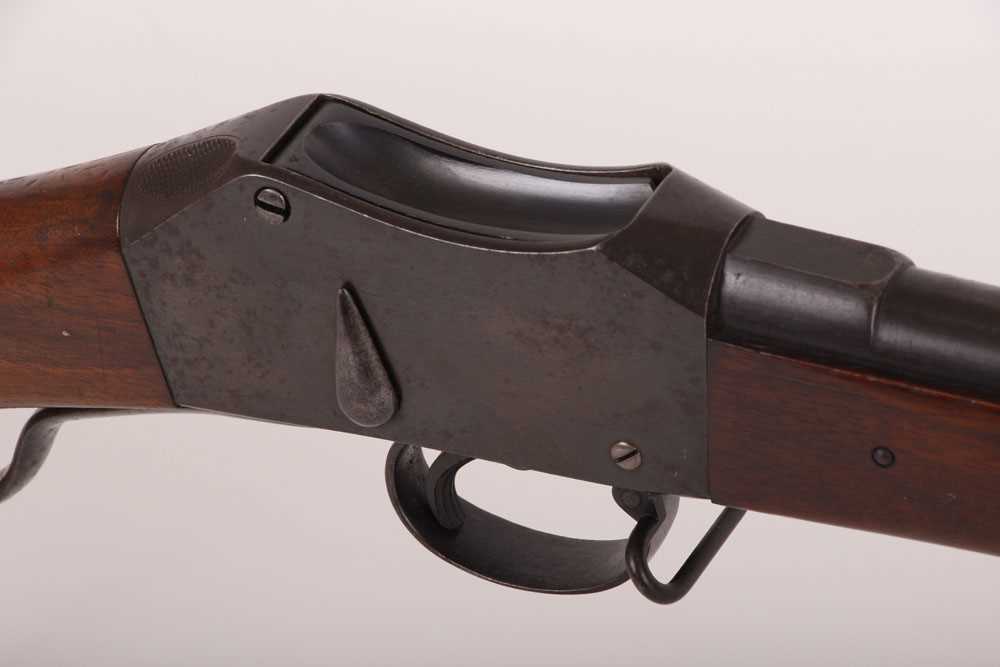 (S58) .577-450 Martini-Henry two-band rifle, 33 ins fullstocked barrel (good bore) with blade and - Image 8 of 13