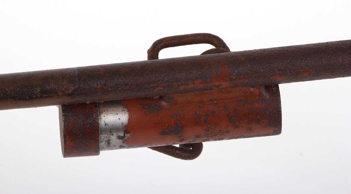 Victorian iron poachers lever action alarm gun - Image 3 of 3