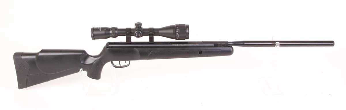 .22 Crosman Phantom MkII break barrel air rifle, mounted 3-9x40 Center Point scope, black