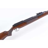 Ⓕ (S1) .22 Diana Model 48/52 side lever air rifle, open sights, Monte Carlo stock, no. 985263