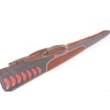 Benelli padded shotgun slip in grey and red finish