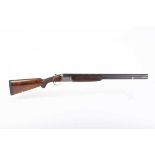 Ⓕ (S2) 12 bore Nikko 812 over and under, ejector, 27 ins barrels, ¼ & ic, hob cut ventilated rib