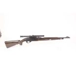 Ⓕ (S1) .22 Remington Nylon 66 semi automatic rifle, 19½ ins barrel with original sights, tube