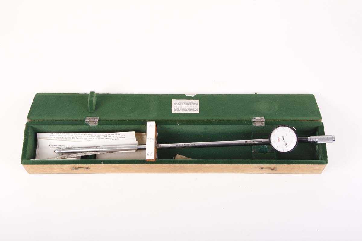 Egerton-Chubb 12-16-20 analogue bore gauge, in wooden box
