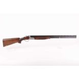 Ⓕ (S2) 12 bore Lanber, over and under, ejector, 29½ ins multi-choke ported barrels, ¾ & ½, broad