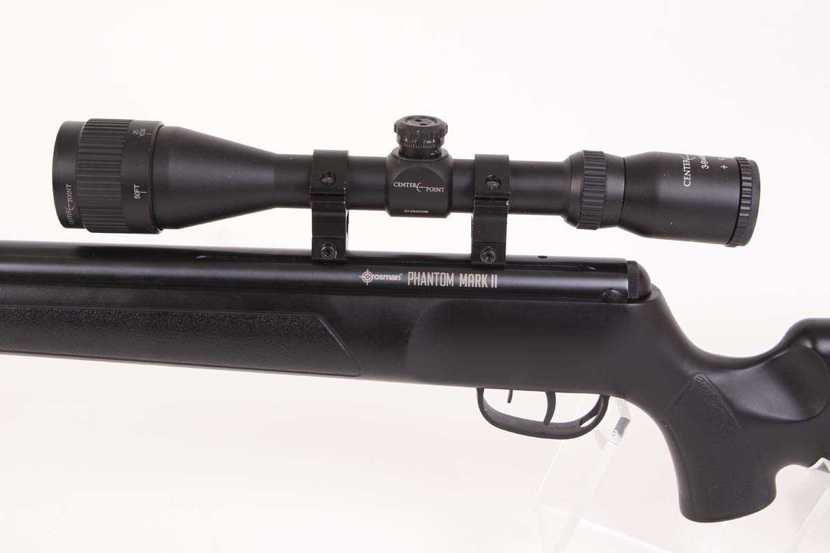 .22 Crosman Phantom MkII break barrel air rifle, mounted 3-9x40 Center Point scope, black - Image 6 of 6