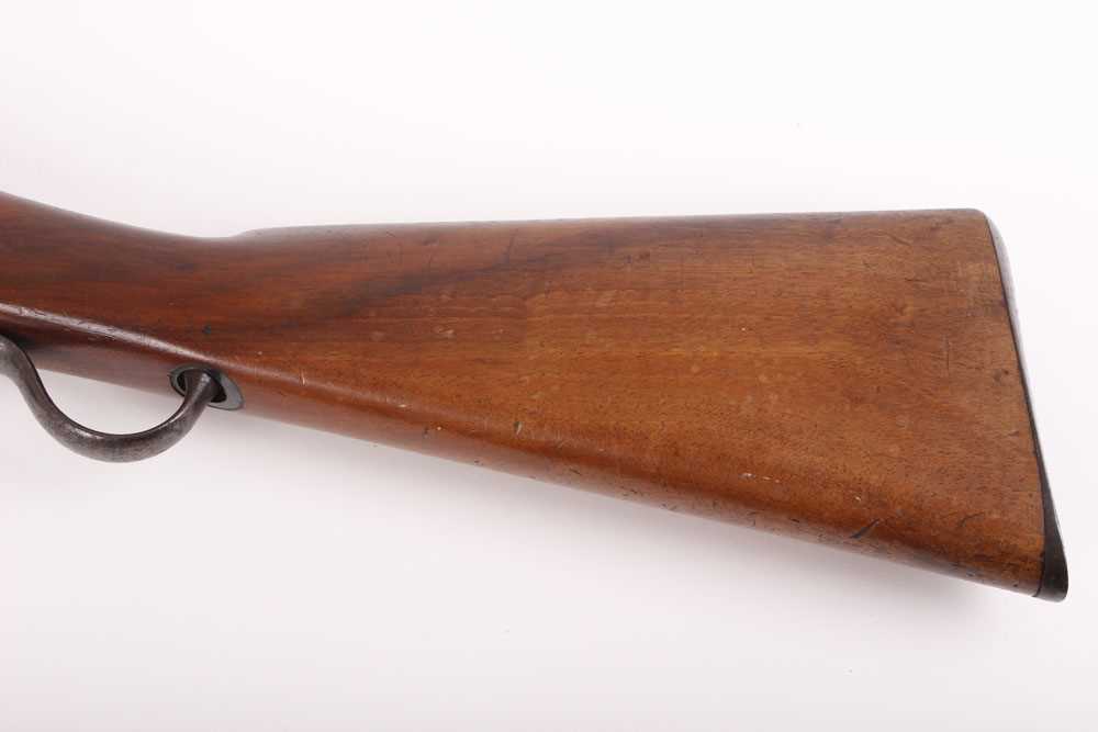 (S58) .577-450 Martini-Henry two-band rifle, 33 ins fullstocked barrel (good bore) with blade and - Image 9 of 13