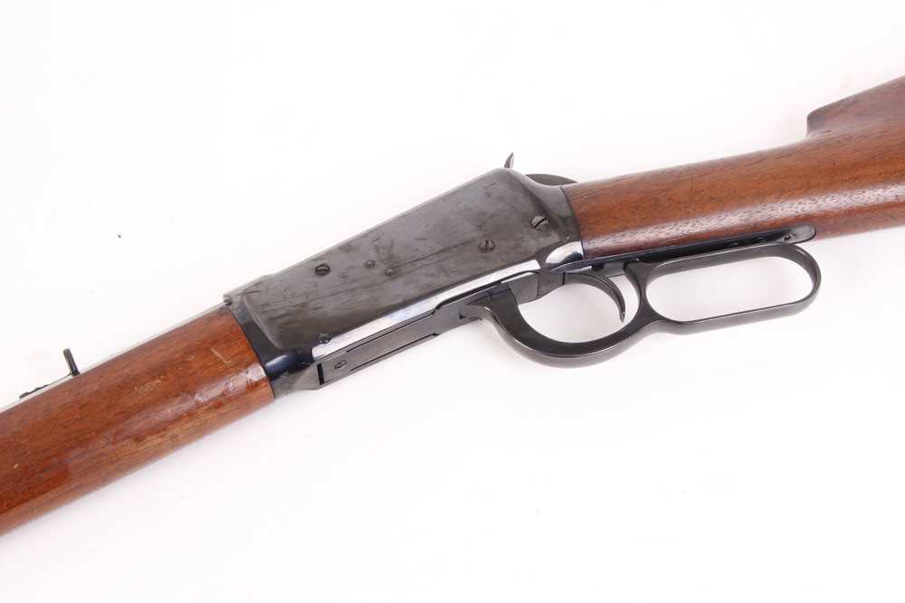 (S58) .32-40 Winchester Model 1894 lever action rifle, 24½ ins octagonal barrel with blade and - Image 9 of 10