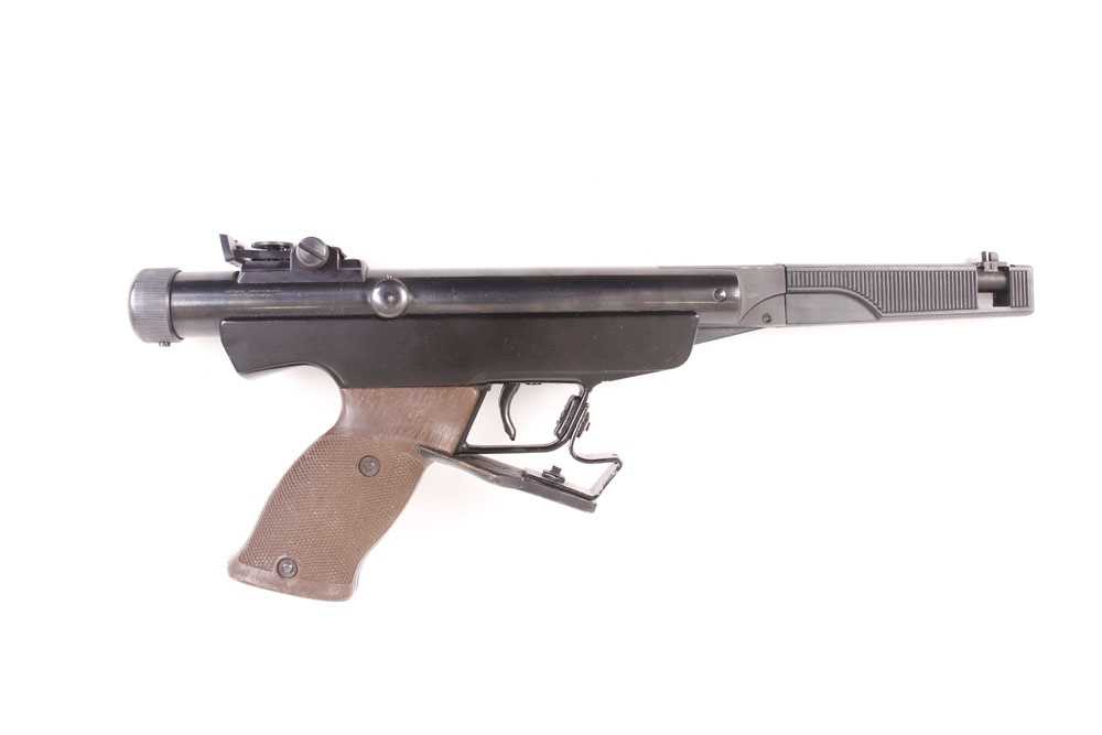 .177 Original Diana Model 6M (1979) break barrel target air pistol, open sights, target grip, no.