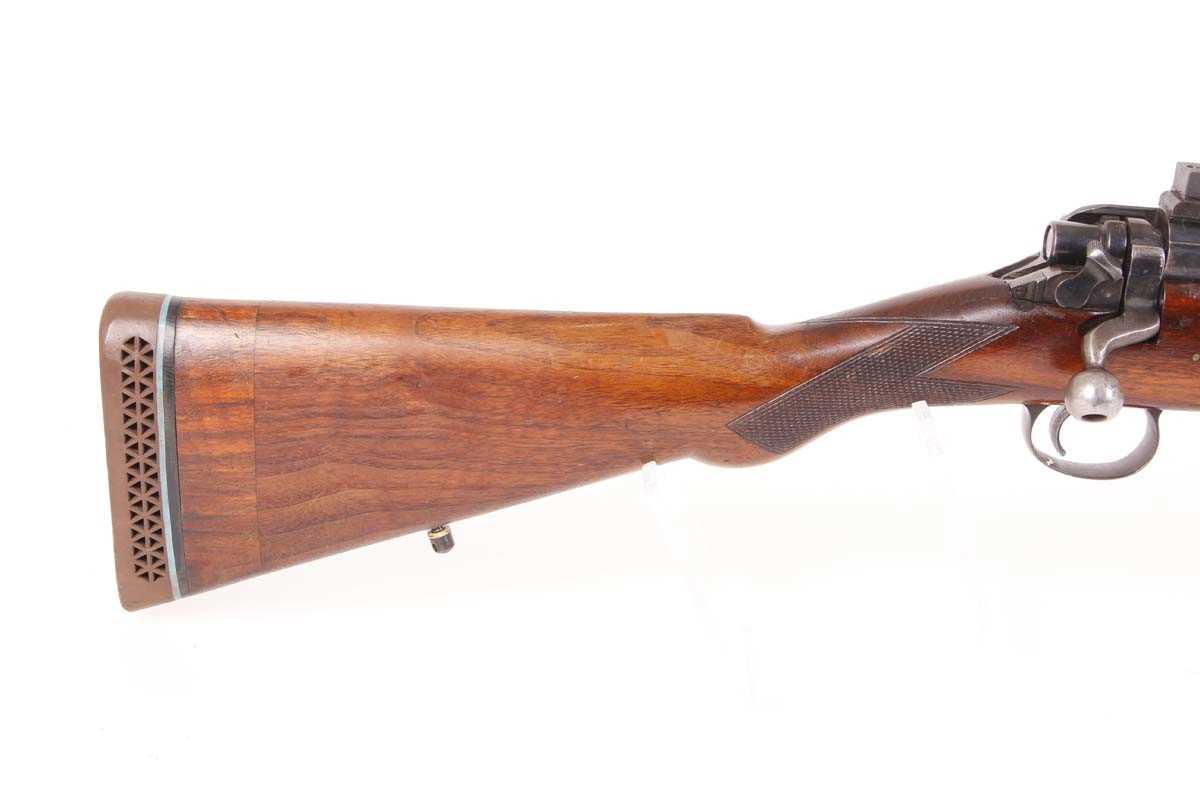 Ⓕ (S1) .30-06 Cogswell & Harrison bolt action stalking rifle, 26 ins barrel with raised blade and - Image 3 of 6