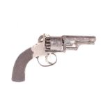 (S58) .320 Webley Bentley Type Wedge Frame Percussion Self Cocking Revolver, 3¼ ins octagonal barrel