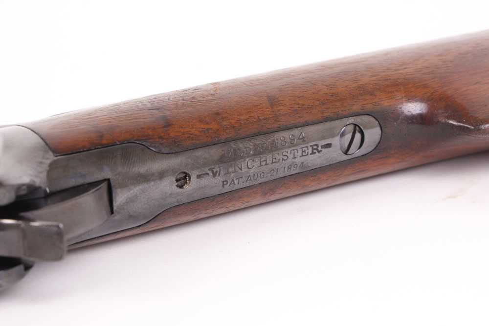 (S58) .32-40 Winchester Model 1894 lever action rifle, 24½ ins octagonal barrel with blade and - Image 7 of 10