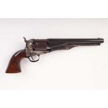 Ⓕ (S1) .36 Uberti Colt Navy 1861 percussion black powder revolver, 7½ ins round barrel, plain 6 shot
