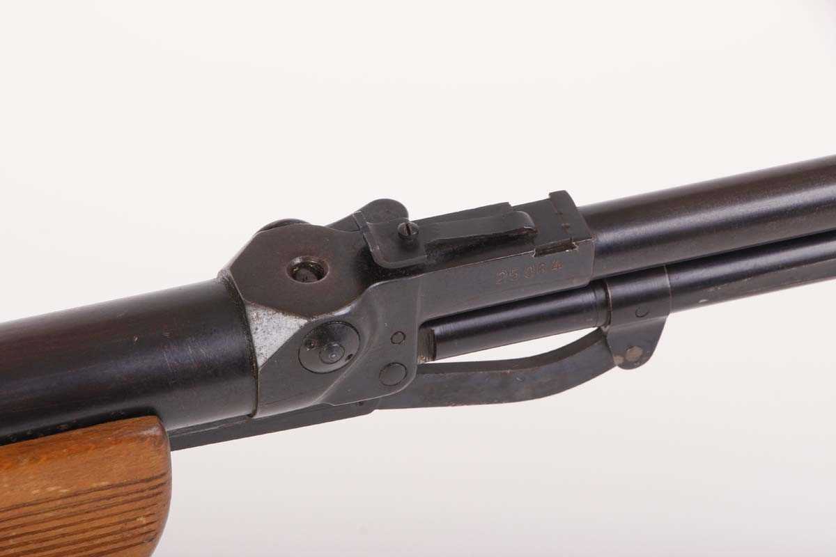 .22 Relum Tornado under lever air rifle, open sights, tap loading, scope rail, Monte Carlo stock, - Image 4 of 9