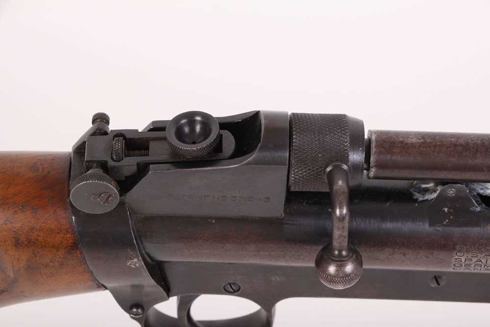 .177 Webley Service MkII air rifle, blade and notch sights, folding aperture rear sight, bolt - Image 9 of 13