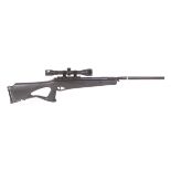 .22 Benjamin Trail NP break barrel air rifle, 4x32 Sabre Airgunner scope mounted on pic rail,