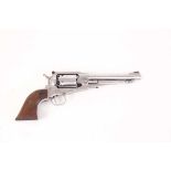 Ⓕ (S1) .44 Ruger Old Army percussion black powder revolver, 7½ ins stainless steel round barrel with