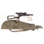 .22 Benjamin Marauder PCP carbine air rifle, mounted 309x40 Center Point scope, skeleton stock, with