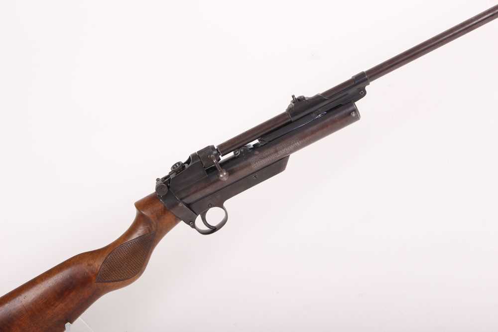 .177 Webley Service MkII air rifle, blade and notch sights, folding aperture rear sight, bolt - Image 5 of 13