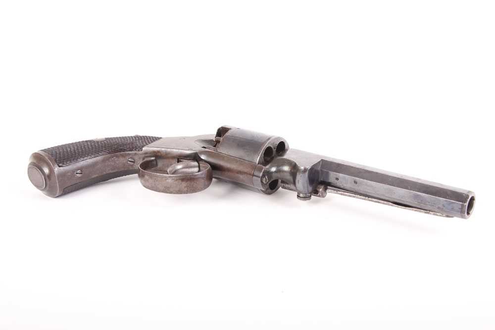 (S58) Cased .400 Webley Percussion Revolver, 4¾ ins octagonal barrel with bead foresight, Birmingham - Image 7 of 39