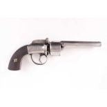 (S58) 50 bore Transitional Revolver by Chas Osborne, 4,5/8 ins octagonal barrel with engraved