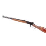 Ⓕ (S1) .45 (Colt) Rossi lever action rifle, 20 ins octagonal barrel with blade and buck horn sights,