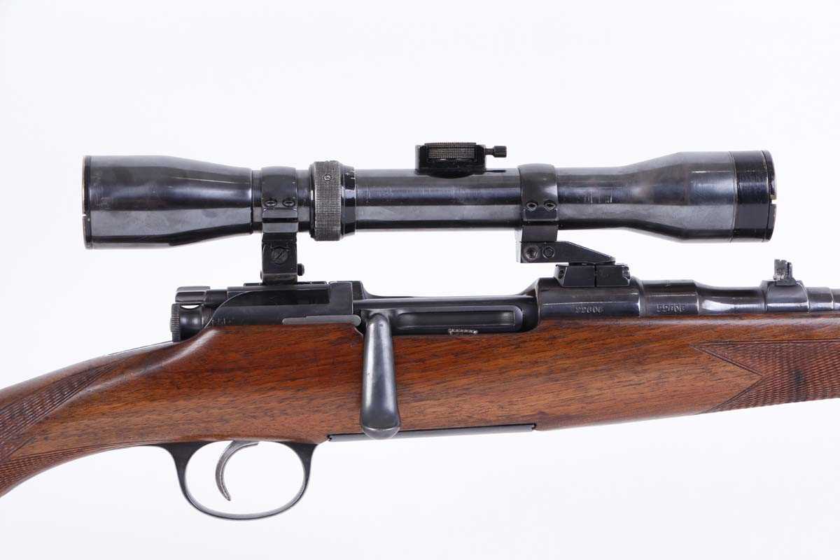 Ⓕ (S1) 6.5 x 54mm Mannlicher–Schönauer bolt action sporting rifle, 23 ins barrel with raised blade - Image 2 of 7