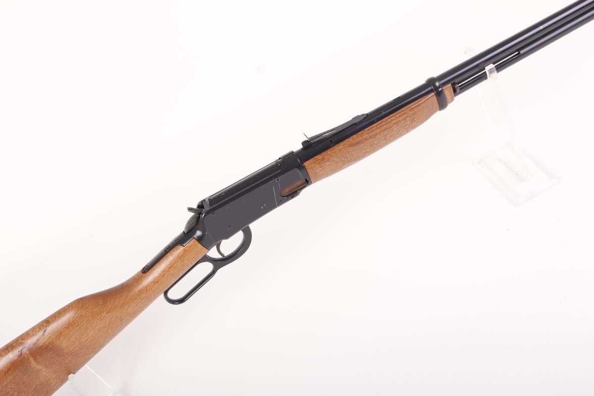 .177 (BB) Daisy 1984 'Woodstock' lever action air rifle, open sights, straight stock with saddle - Image 4 of 8