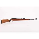 .177 Original Mod. 50 under lever air rifle, hooded blade foresight, adjustable rear sight, scope