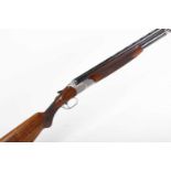 Ⓕ (S2) 12 bore Gamba over and under, ejector, 27½ ins barrels, ¾ & ¼, ¼ ins file cut ventilated rib,