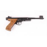 .177 Zip break barrel air pistol with original sights, brown composite grips